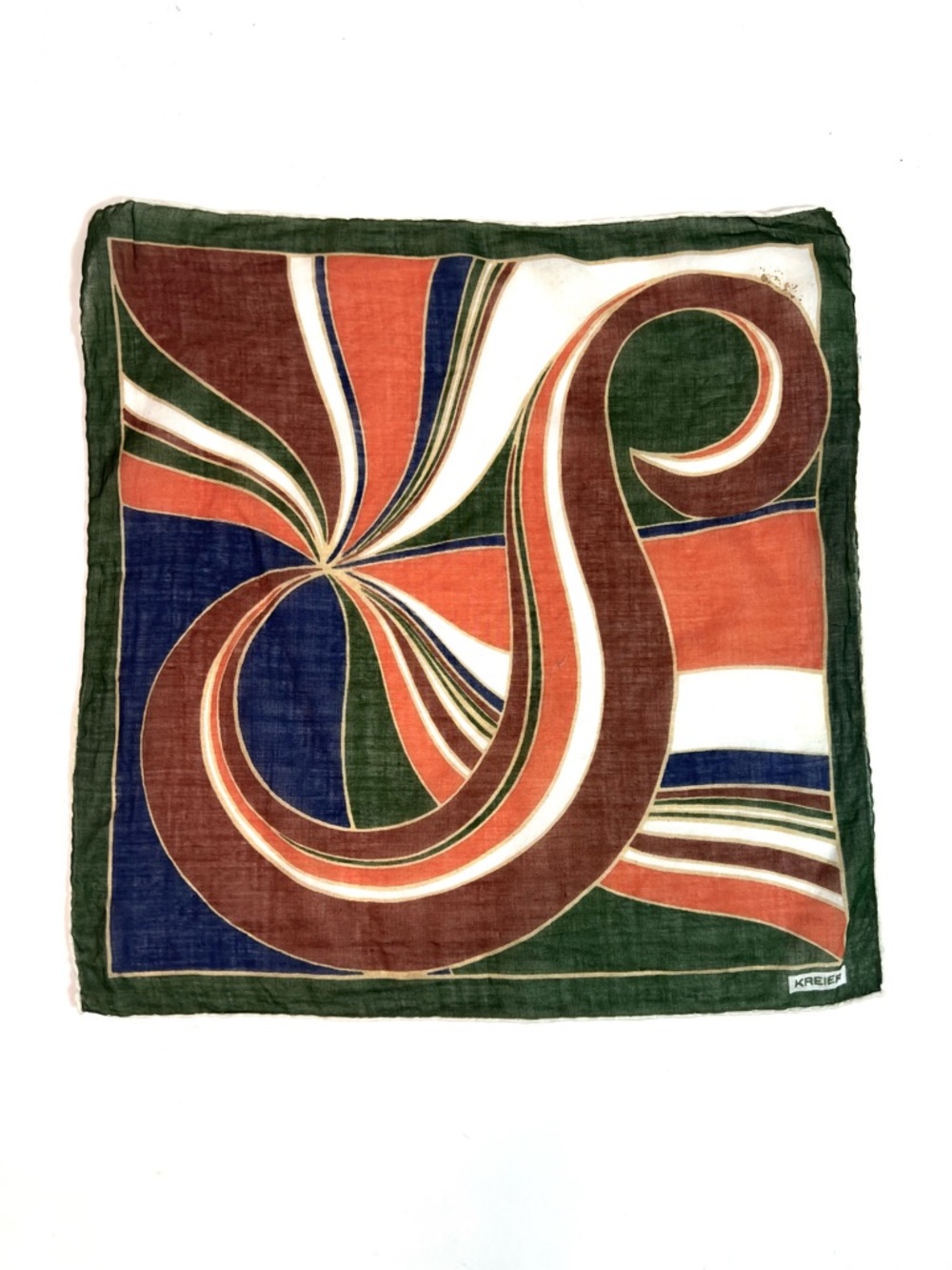 Beautiful Vintage Kreier Handkerchief Scarf